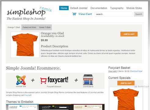 SimpleShop Joomla! Simple Ecommerce
